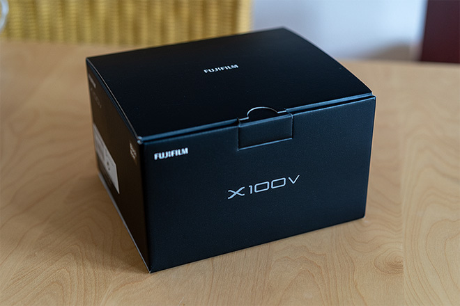 Fujifilm X100V Test: Originalverpackung