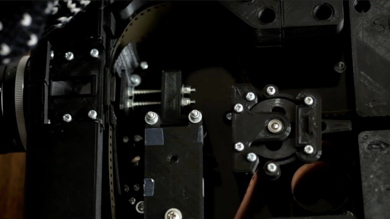 Inside of the 3d printed film camera